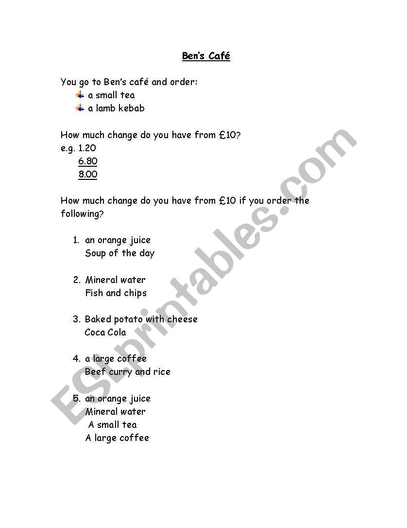 Gina worksheet