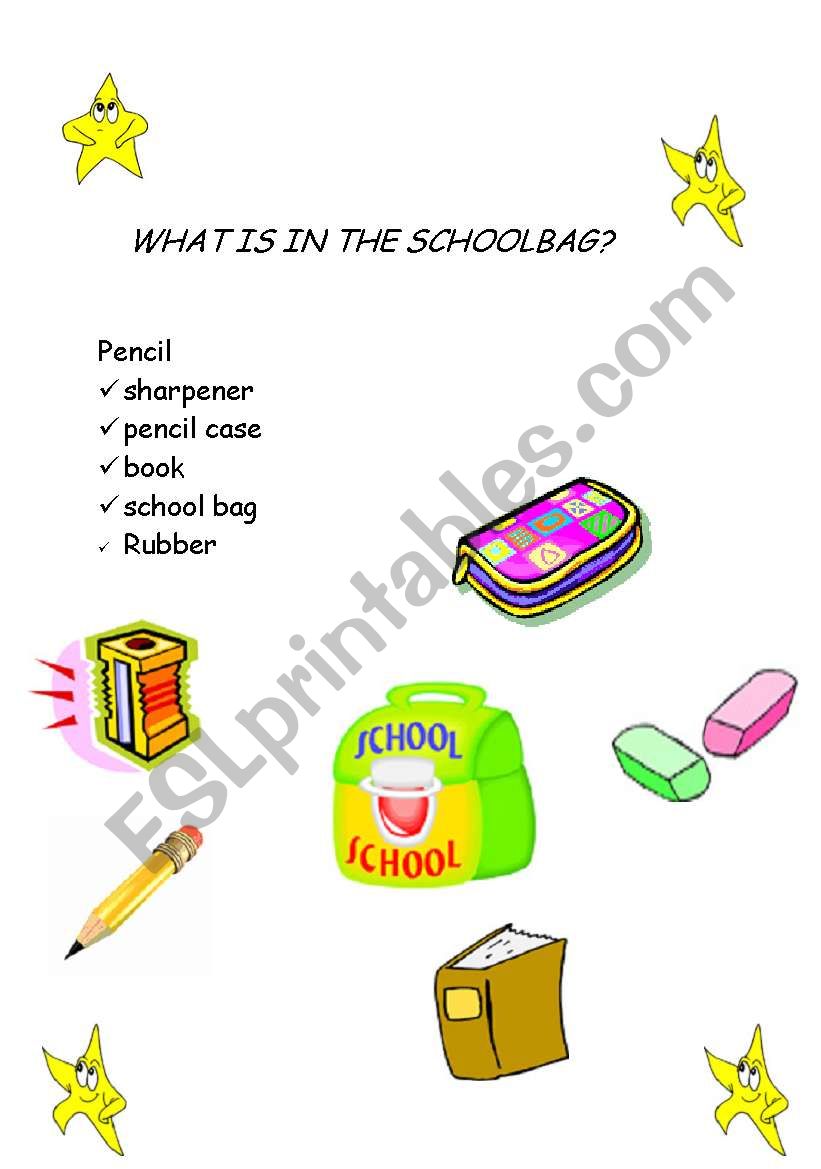 numbers,colours and school objects
