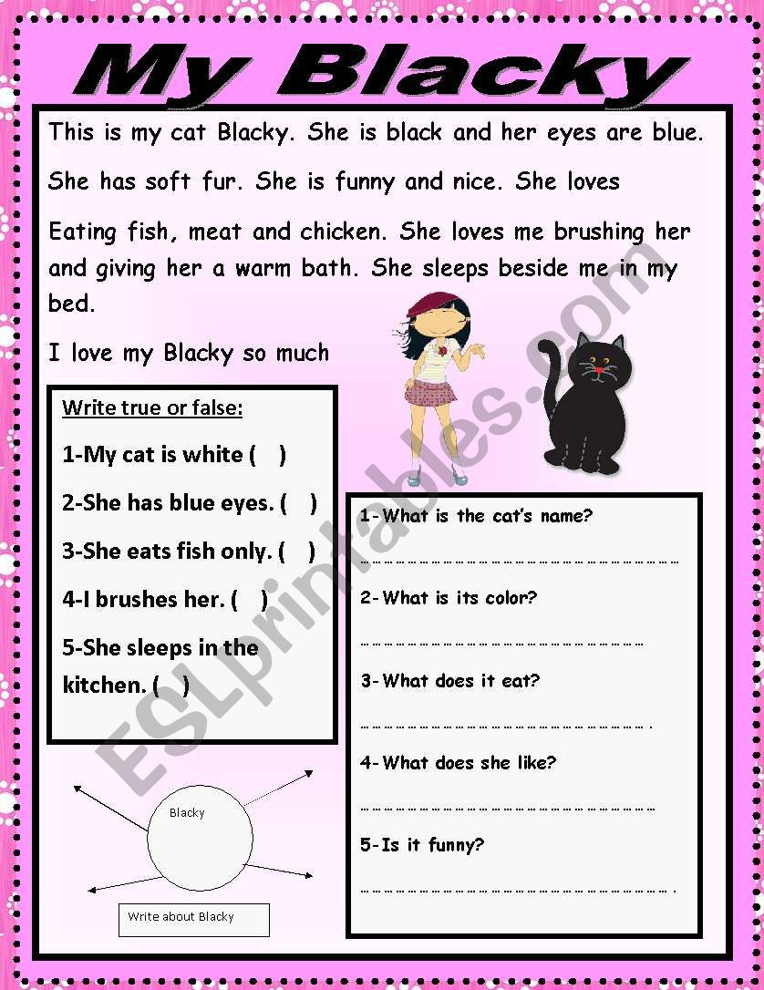 My Blacky worksheet