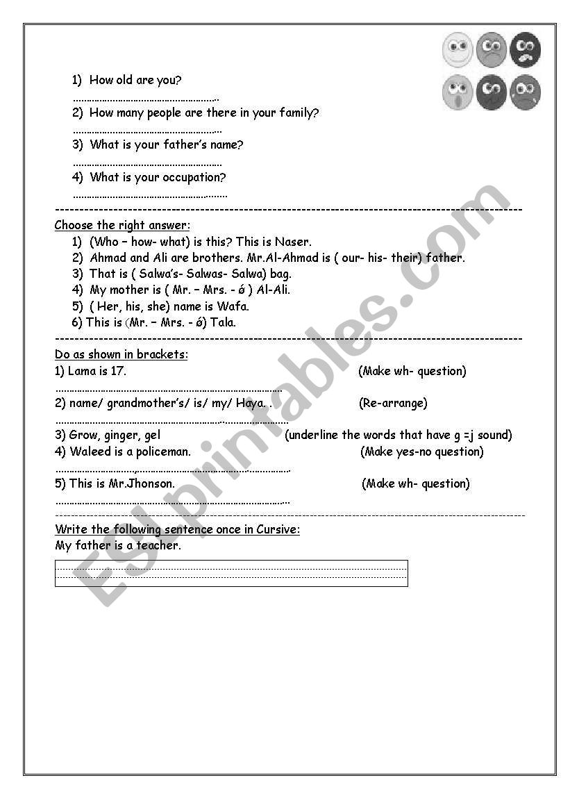 Wh questions worksheet