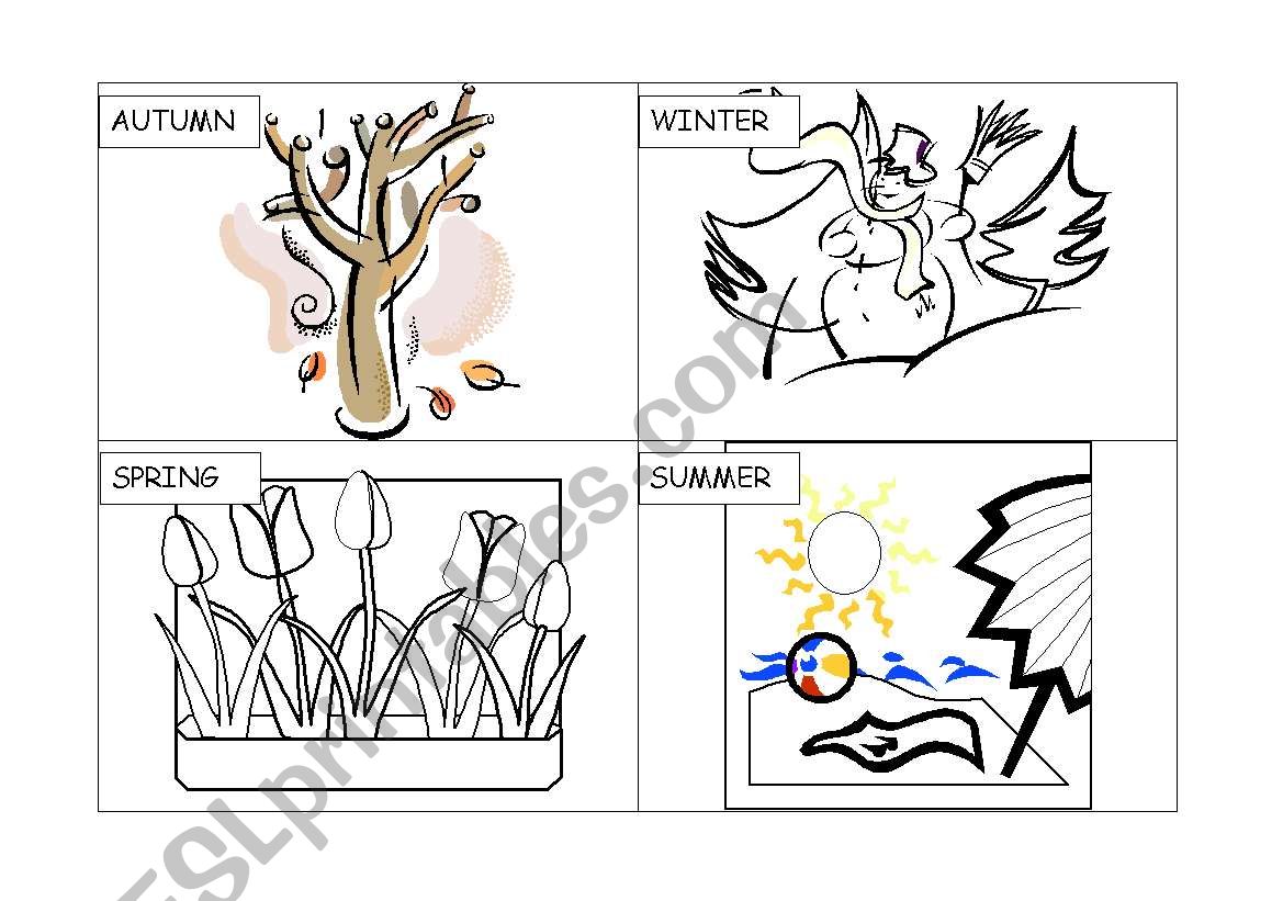 seasons worksheet