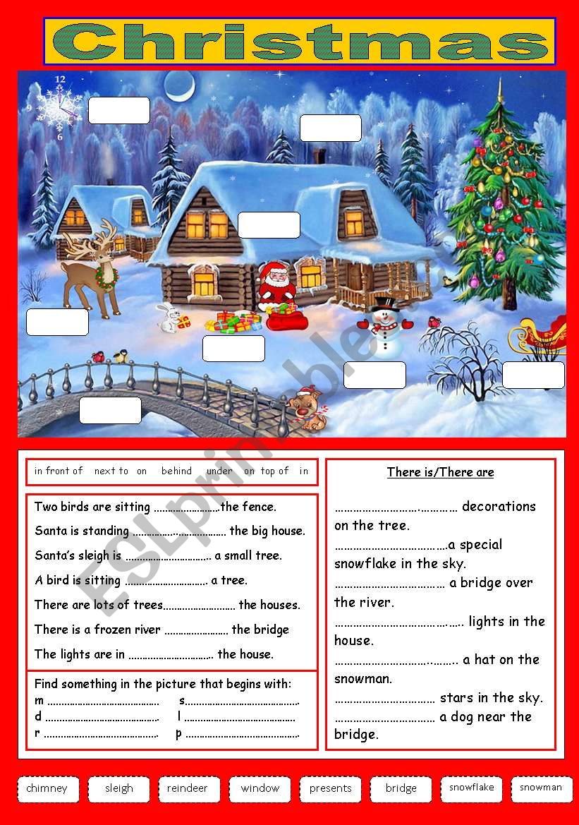 Christmas worksheet