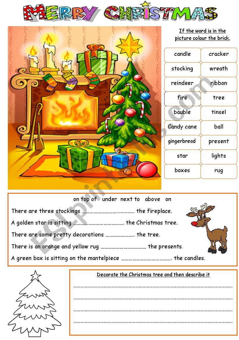 Christmas worksheet