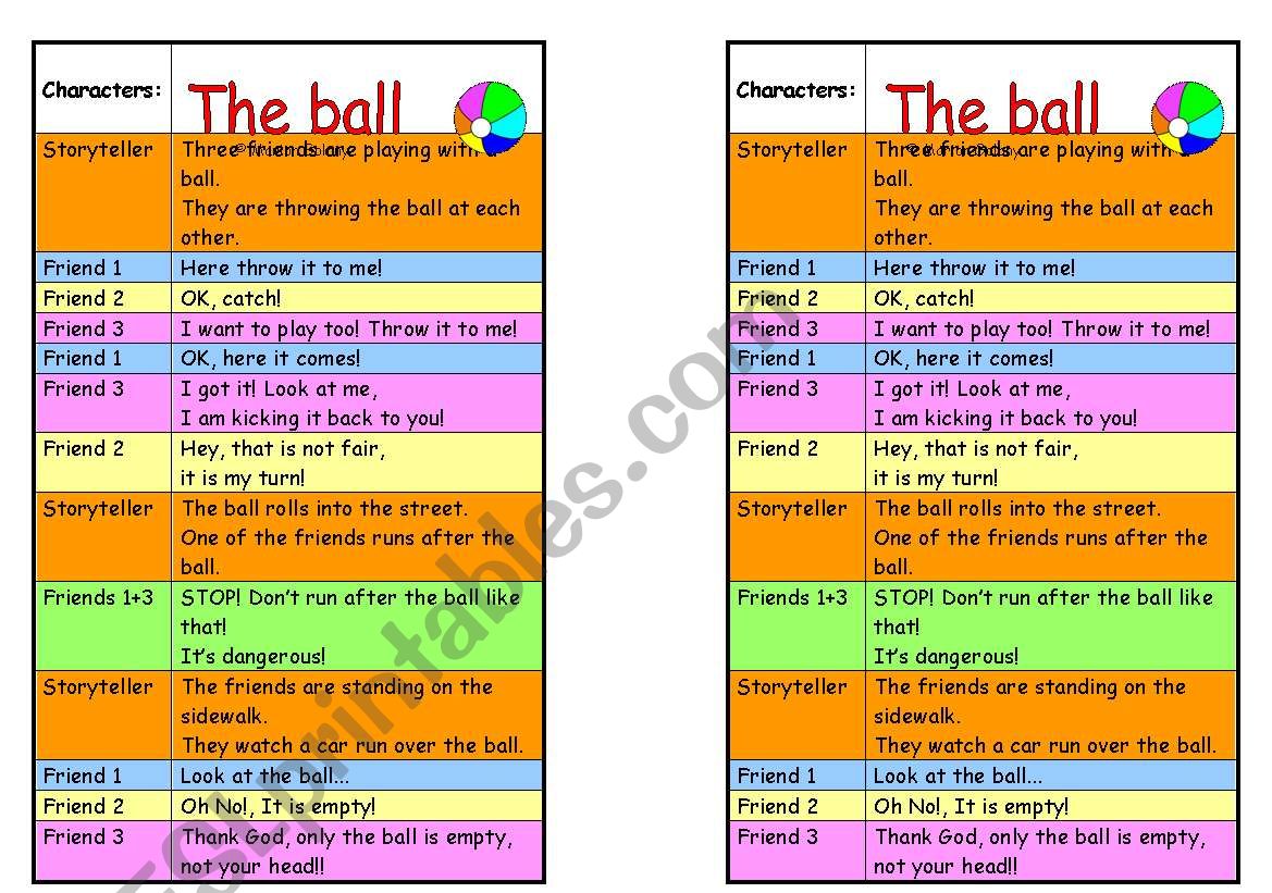 road safety role plays worksheet