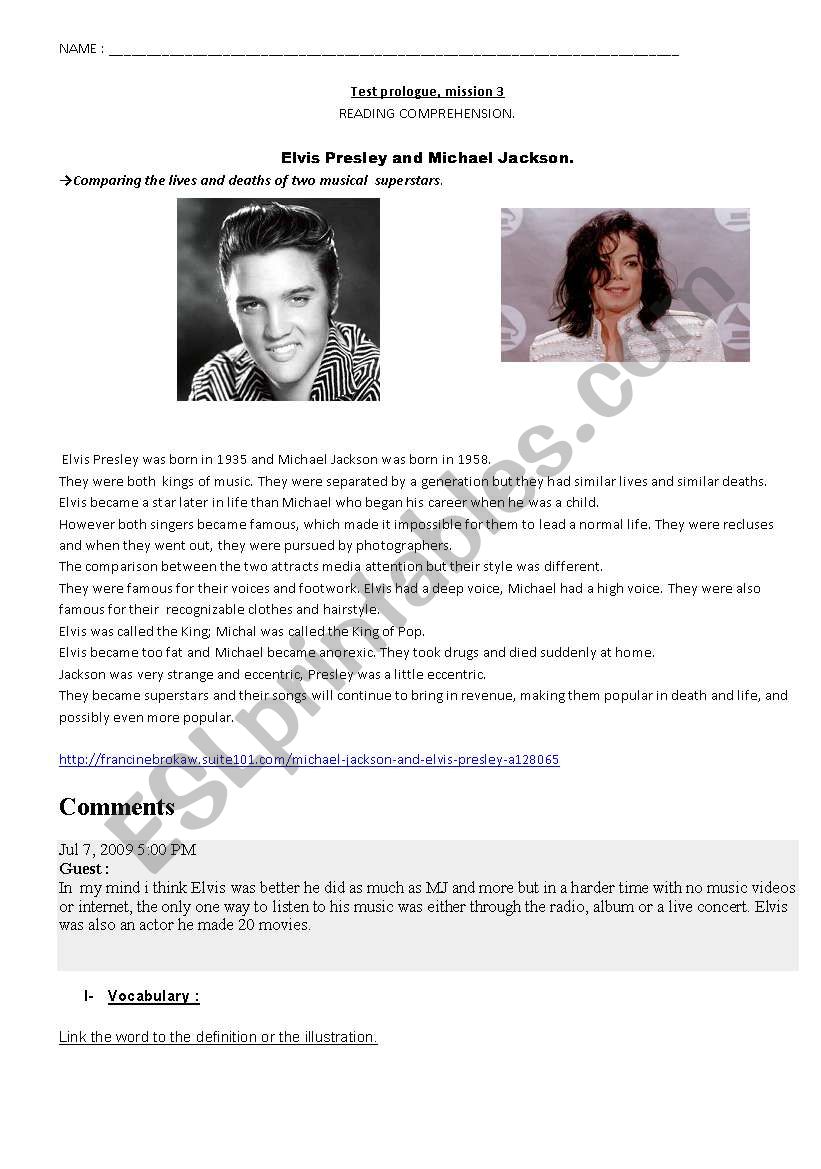 Elvis Presley and Mickael Jackson: similar lives & deaths