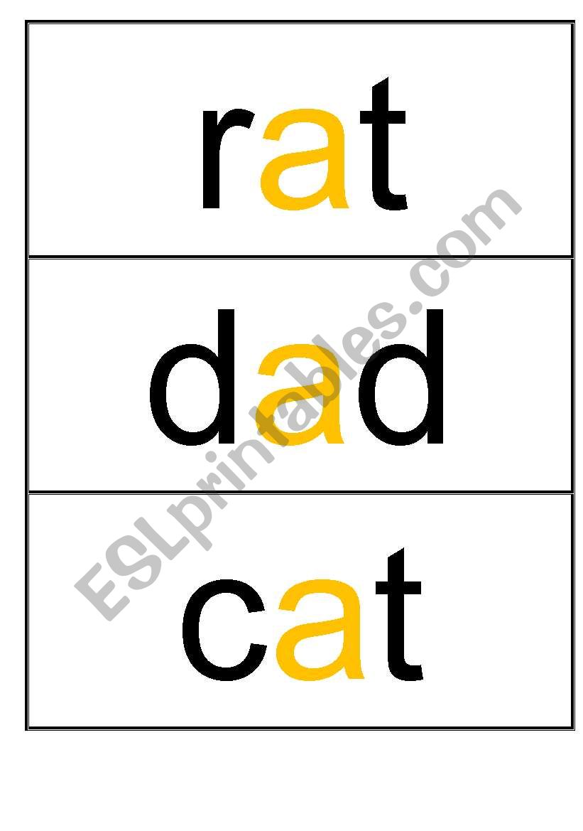 Flash cards for reading worksheet