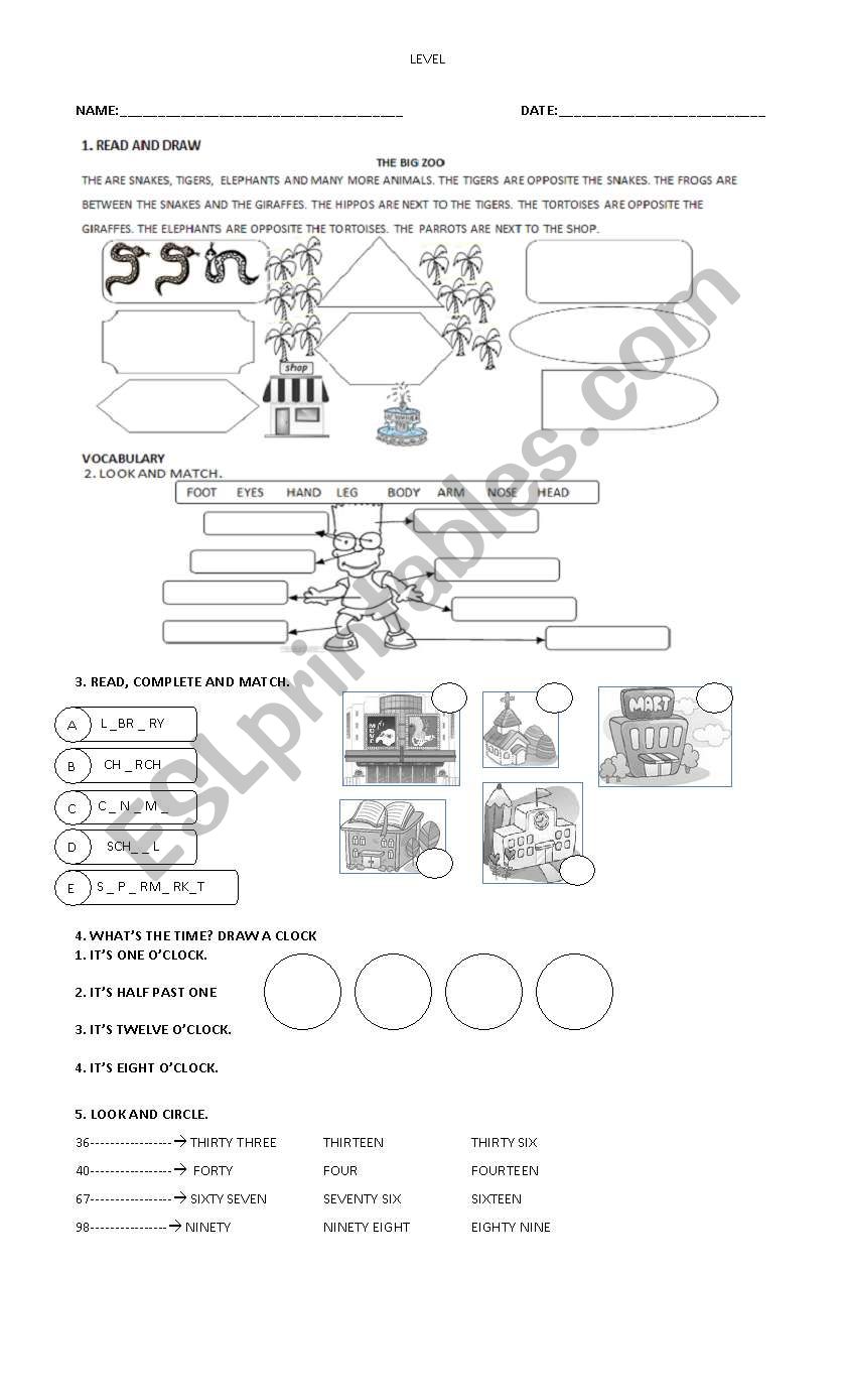 HAPPY STREET 2 PART 1 worksheet