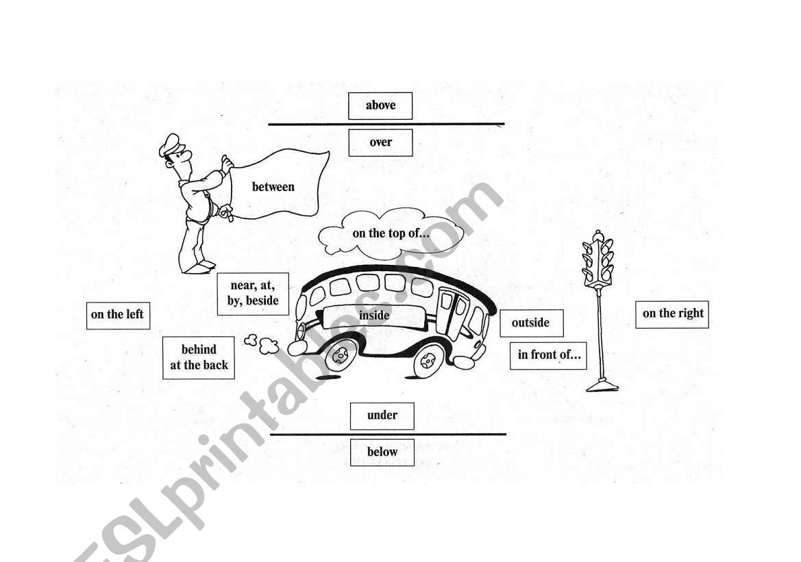 prepositions worksheet