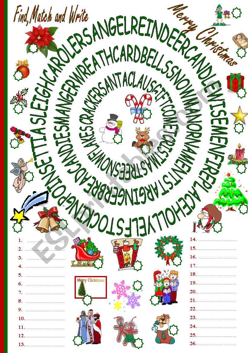 Merry Christmas!! worksheet