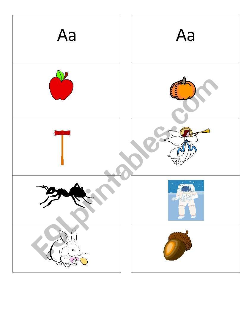 Beginning Sounds Match worksheet