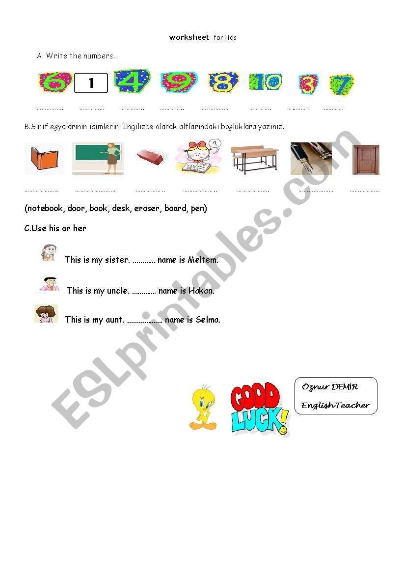 worksheet for kids worksheet