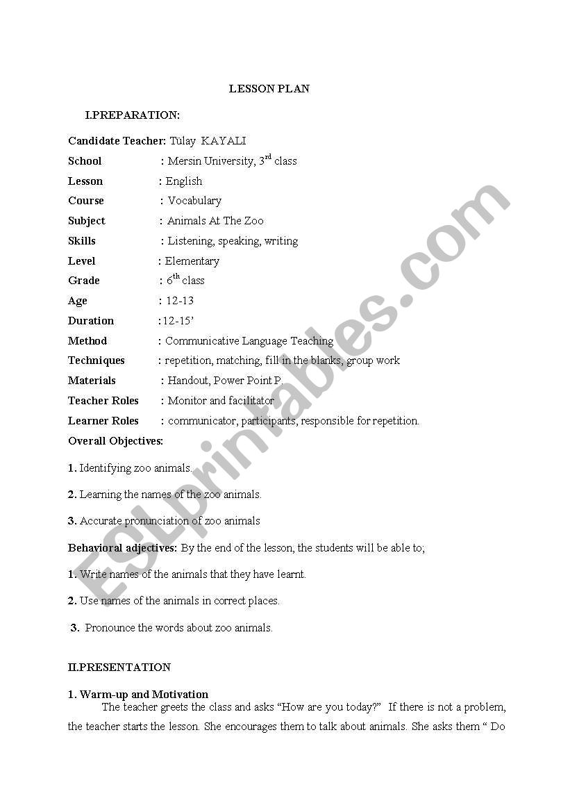 Farm Life worksheet