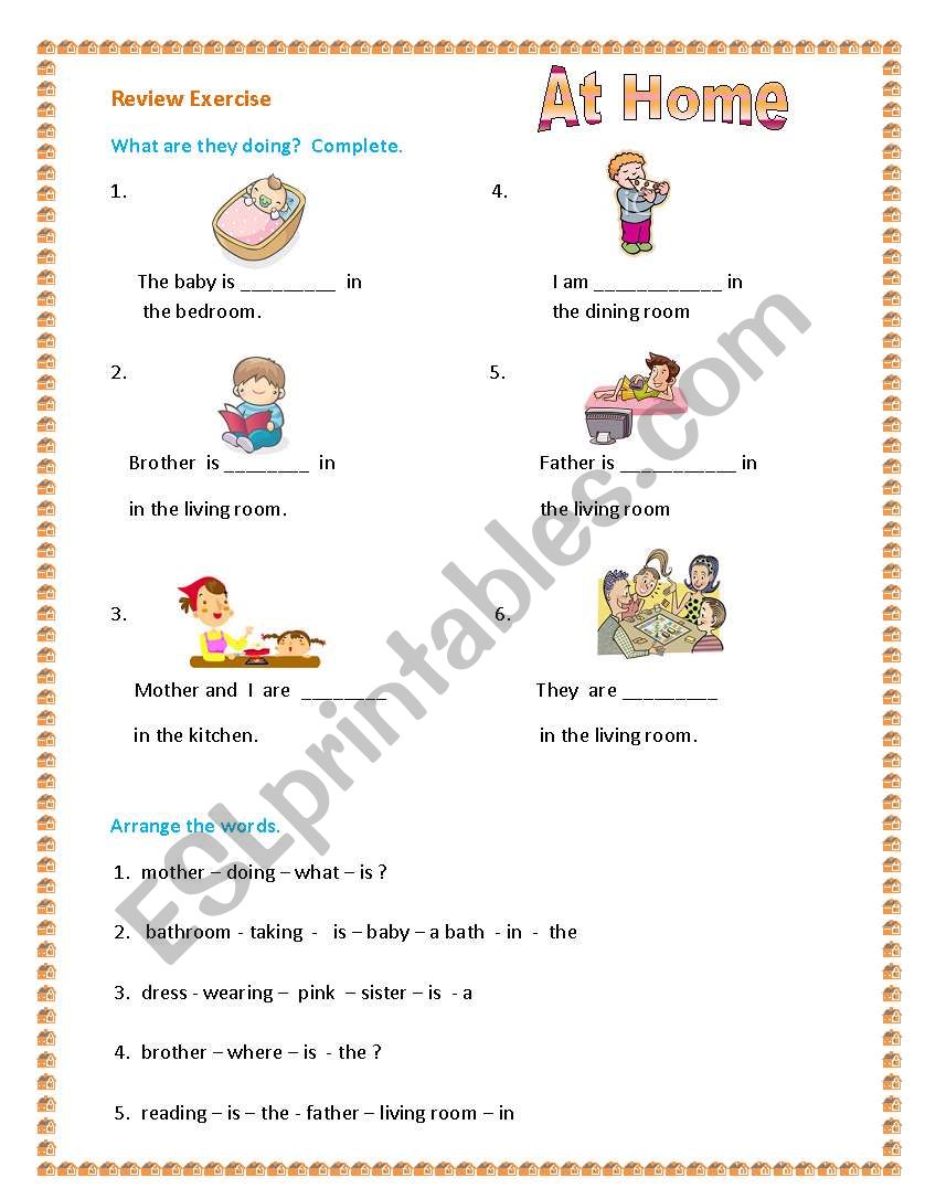 At Home worksheet