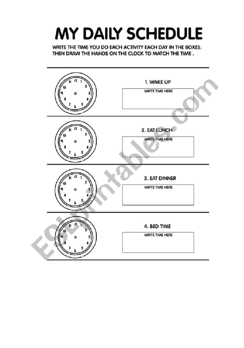 Time worksheet