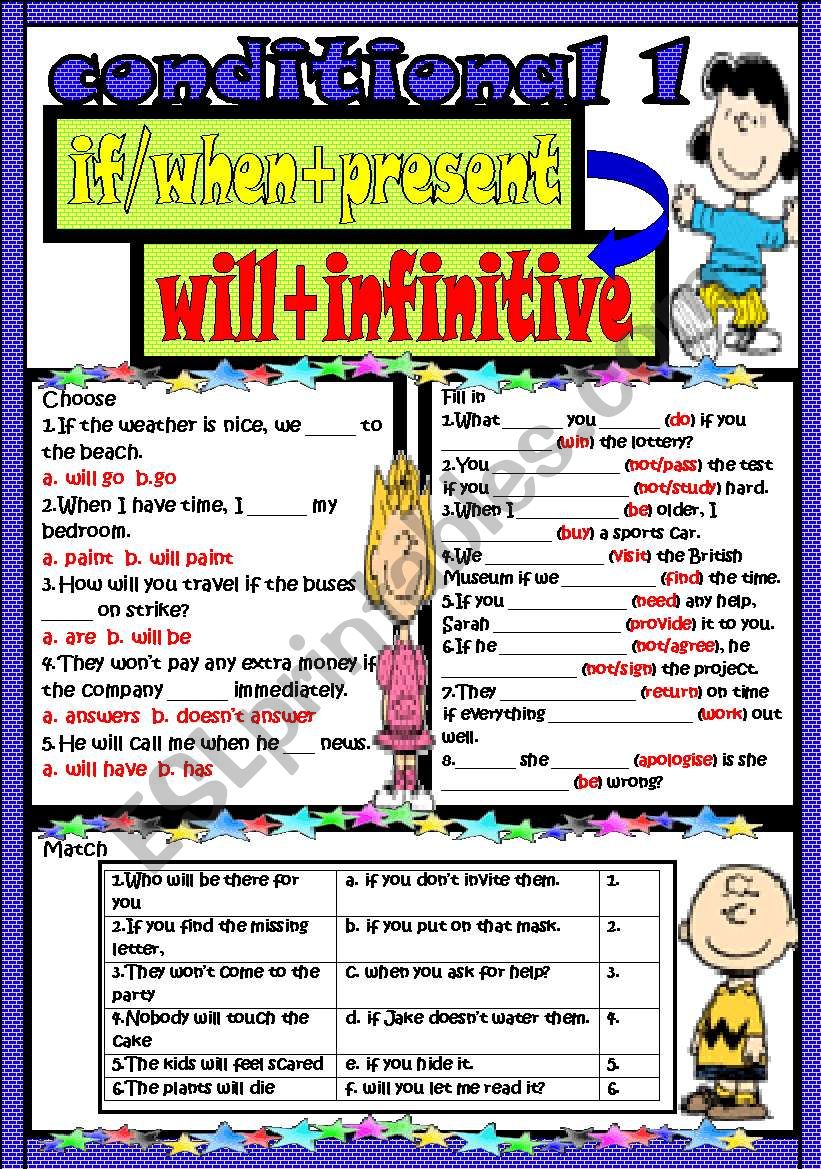 conditional1 worksheet