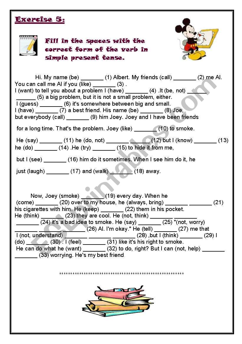 present simple (part 3) worksheet