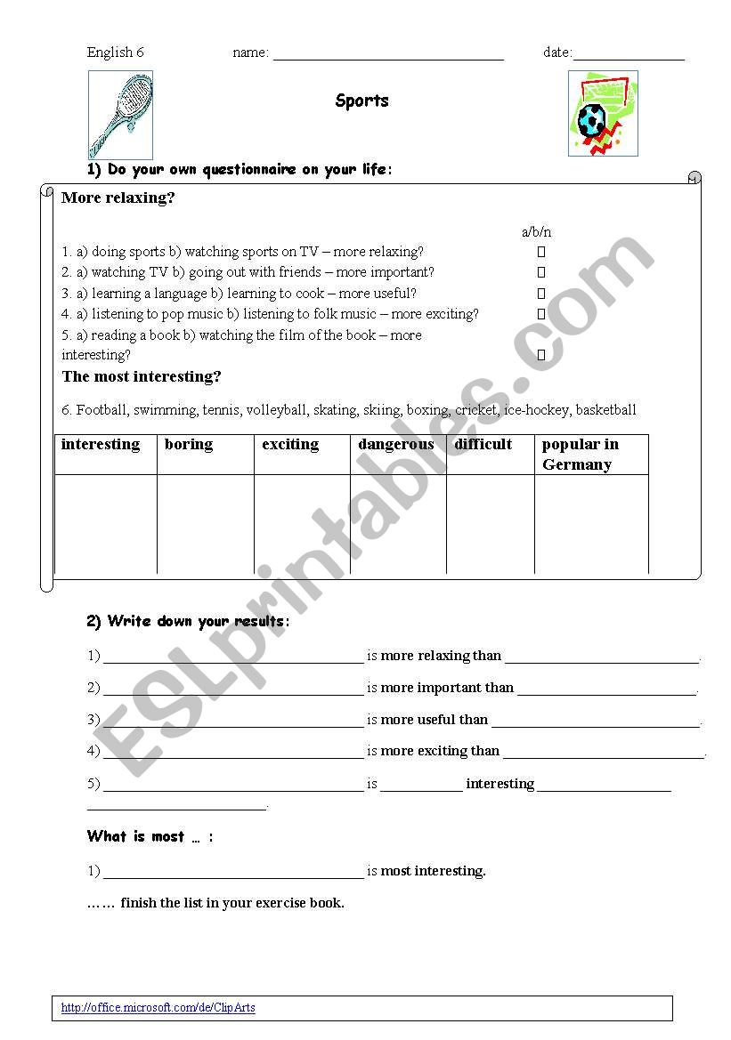 Introduction of the comparative and superlative forms long