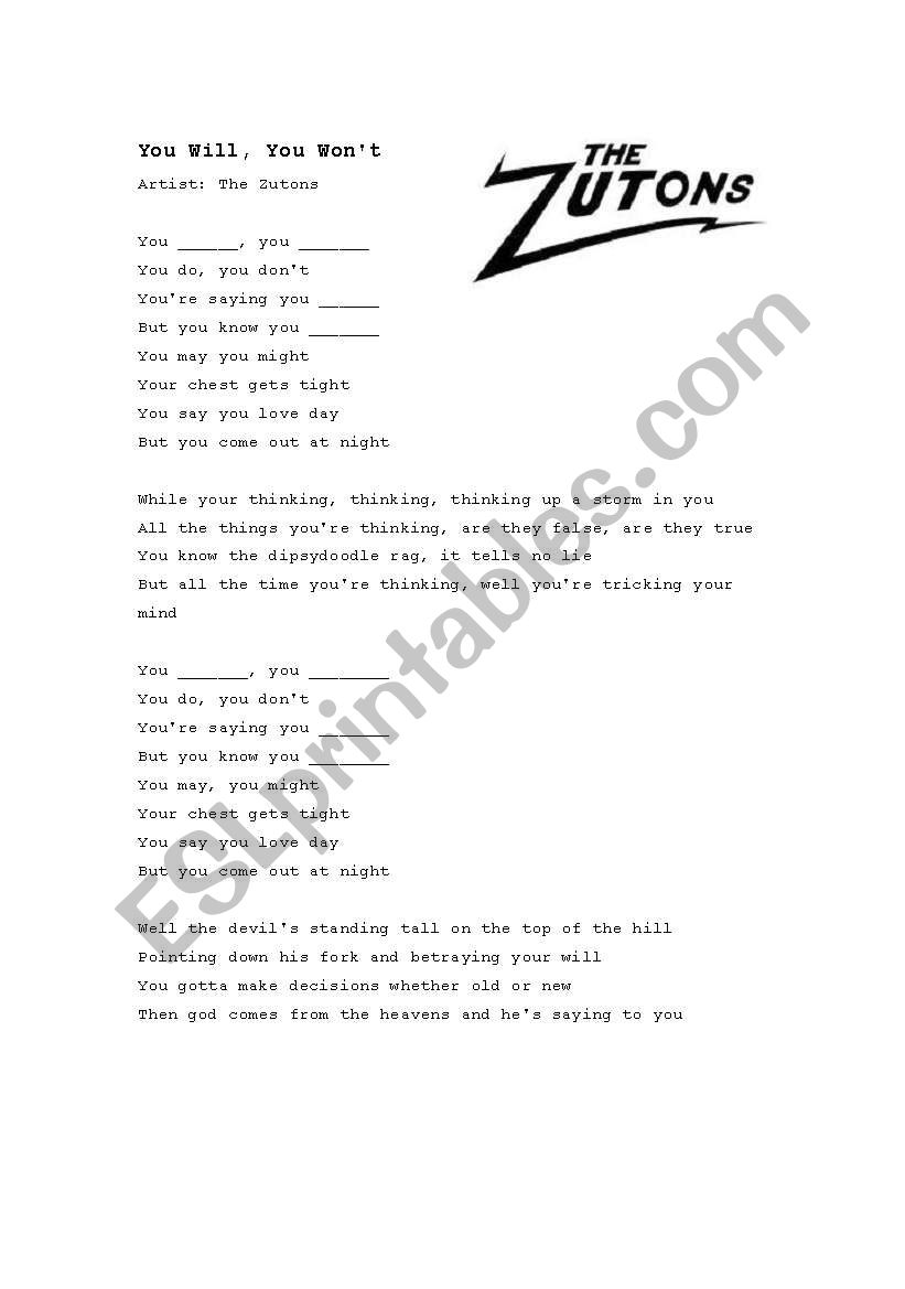 Future Simple with Will worksheet