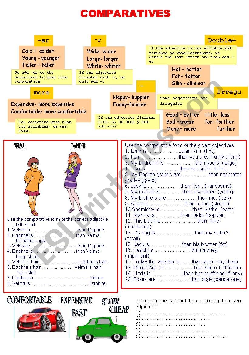 COMPARATIVE worksheet