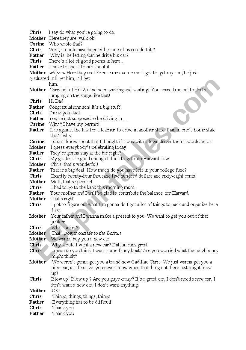 into the wild worksheet