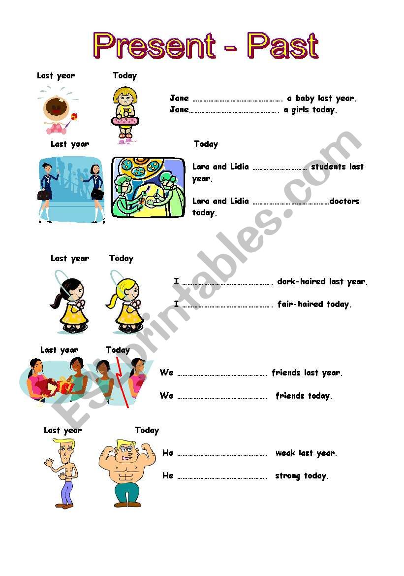 verb to be comparative 2/2 worksheet