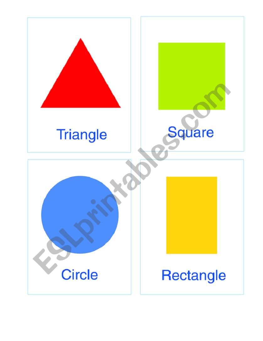 Shapes worksheet