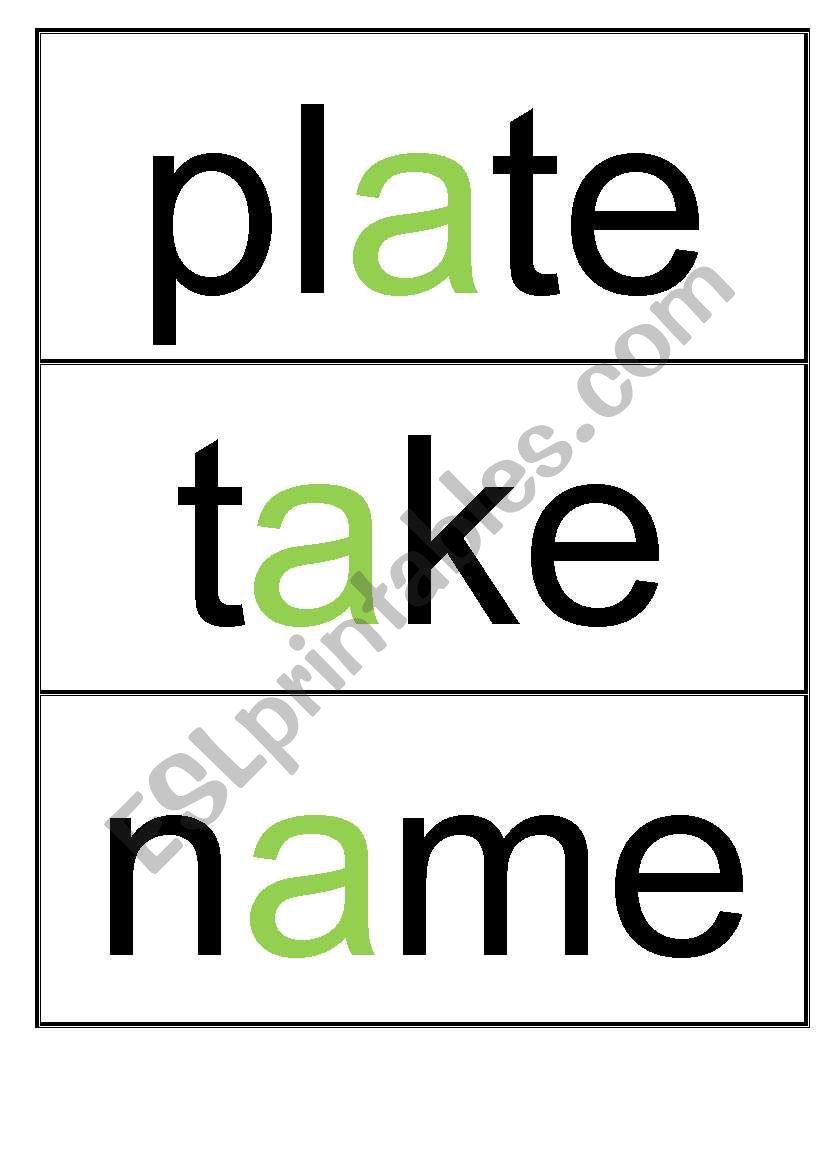 Cards to teach how to read.  More coming soon!