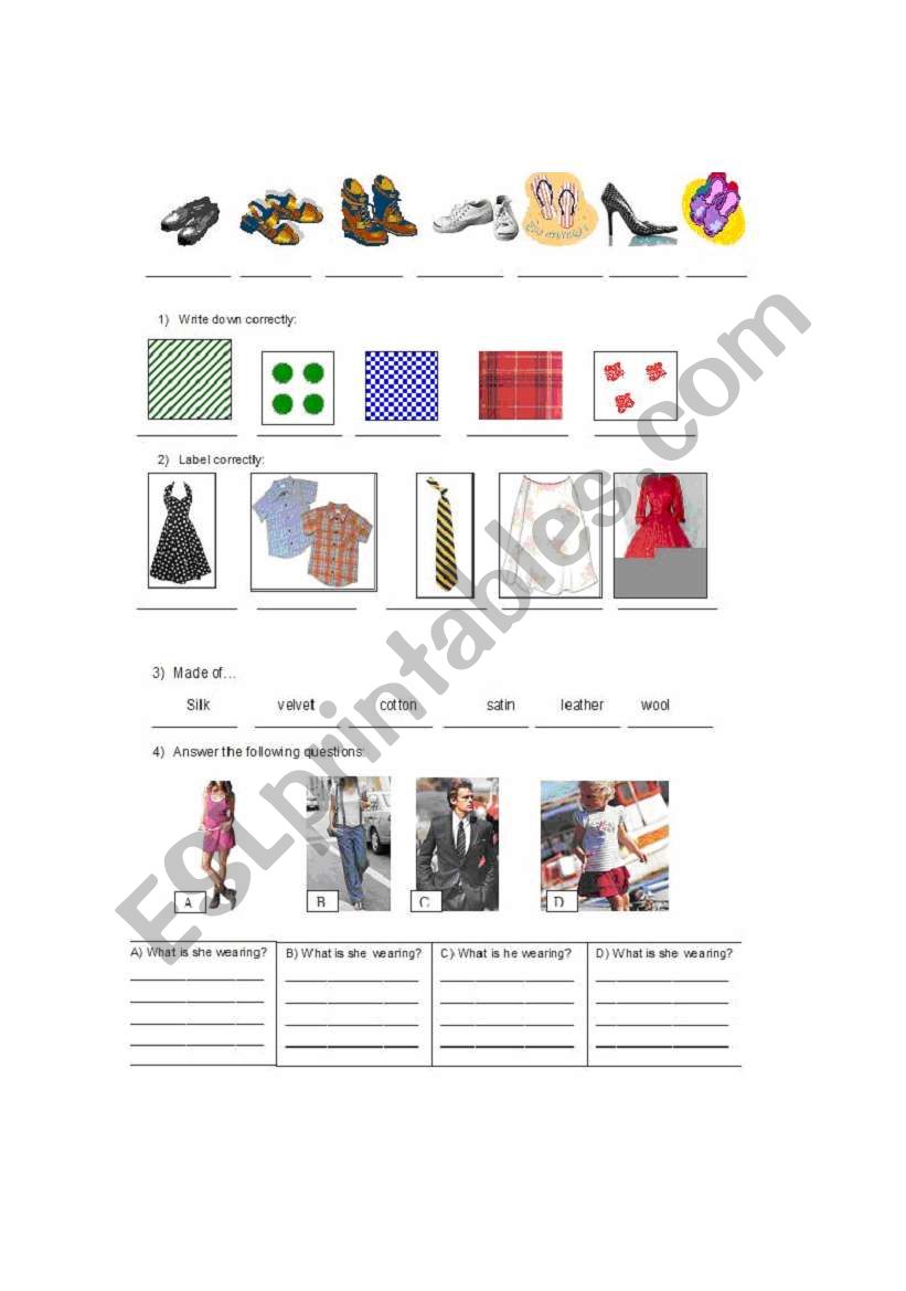 Clothes 2 worksheet