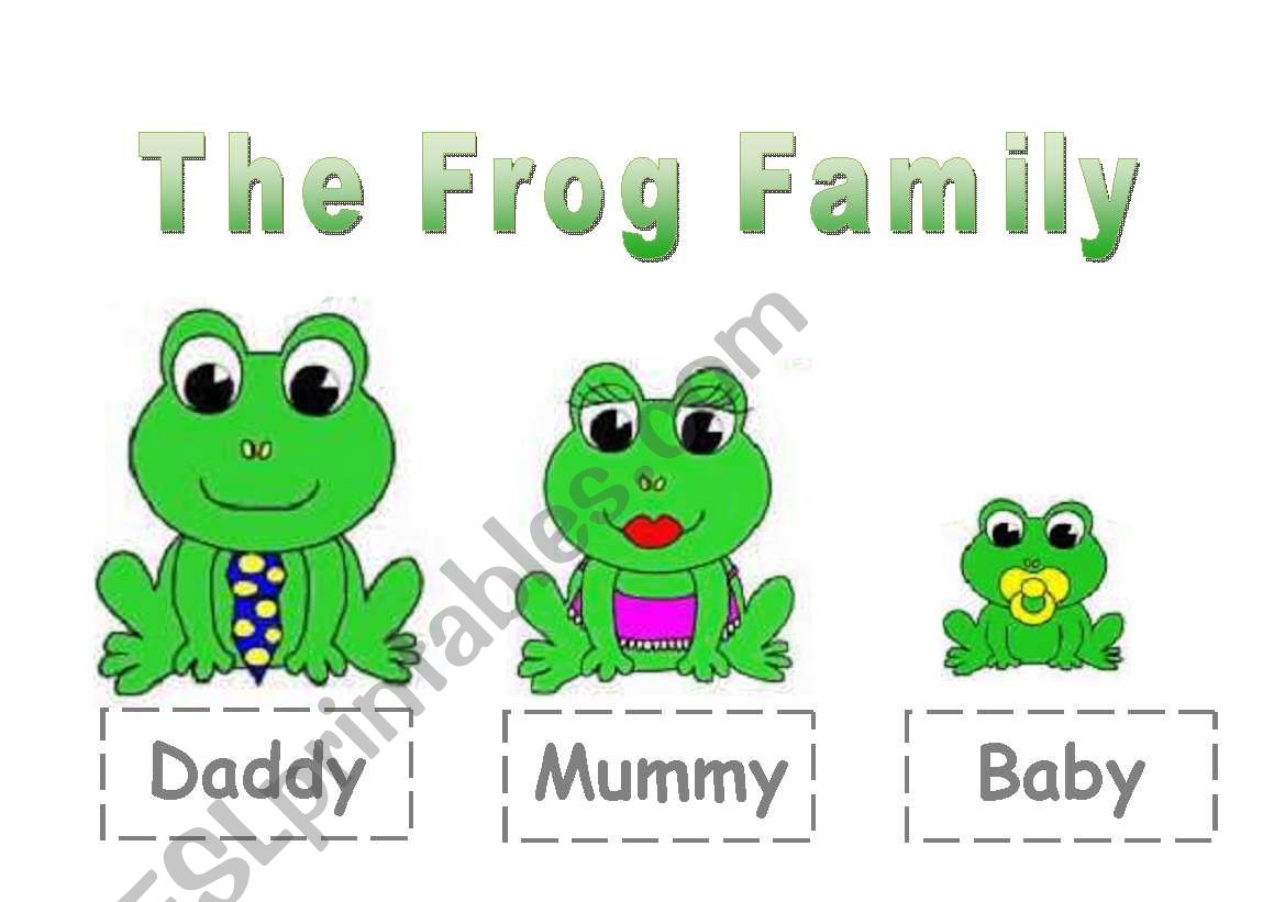 The Frog Family for young learners