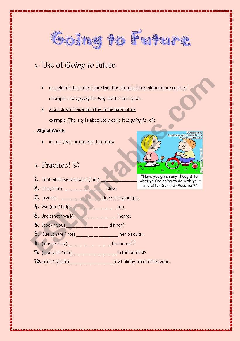 Use of Going to worksheet