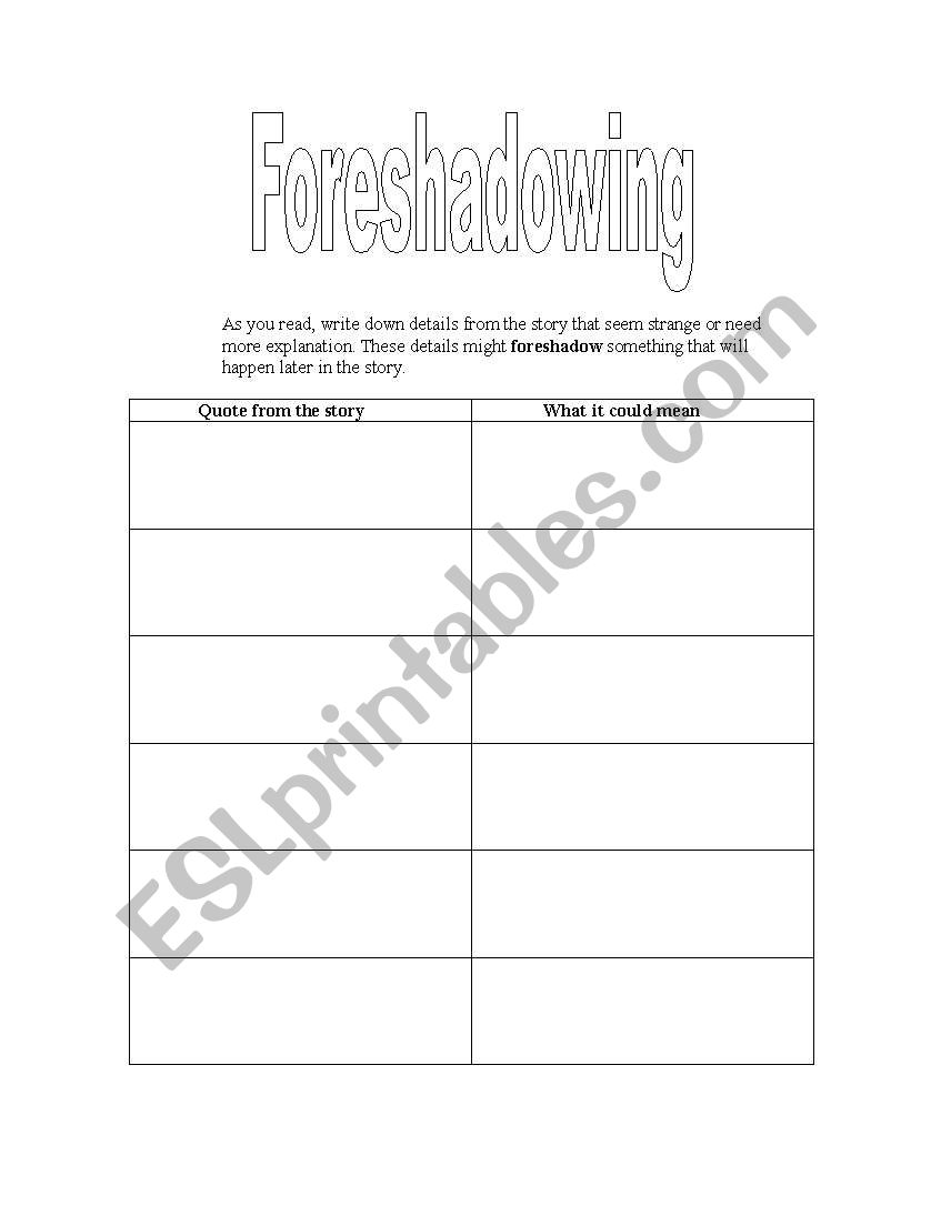 english-worksheets-foreshadowing-worksheet