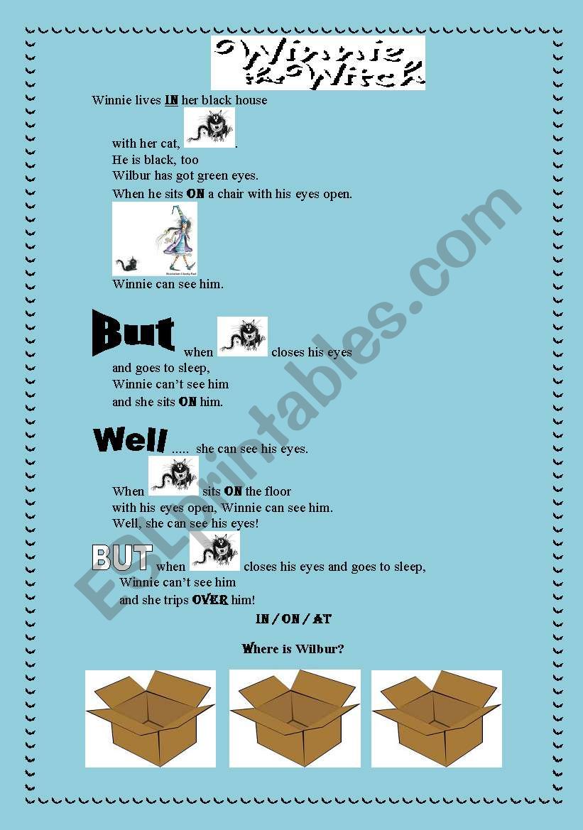 Wilbur goes to sleep worksheet