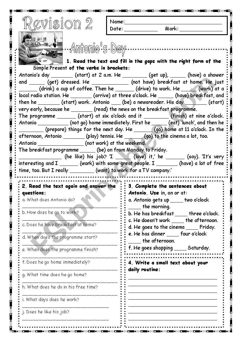 REVISION 2 (with answer key) worksheet