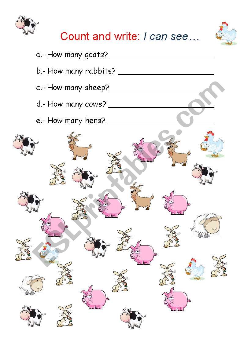 Count How Many? worksheet