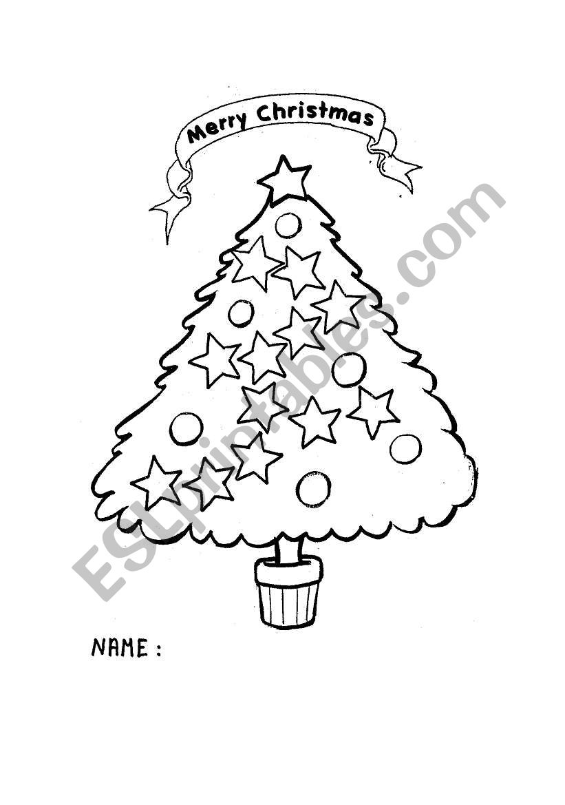 CHRISTMAS TREE worksheet