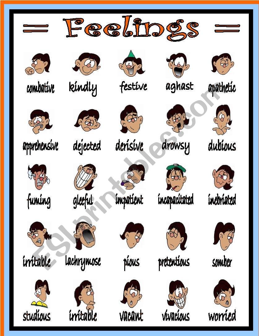 feelings worksheet