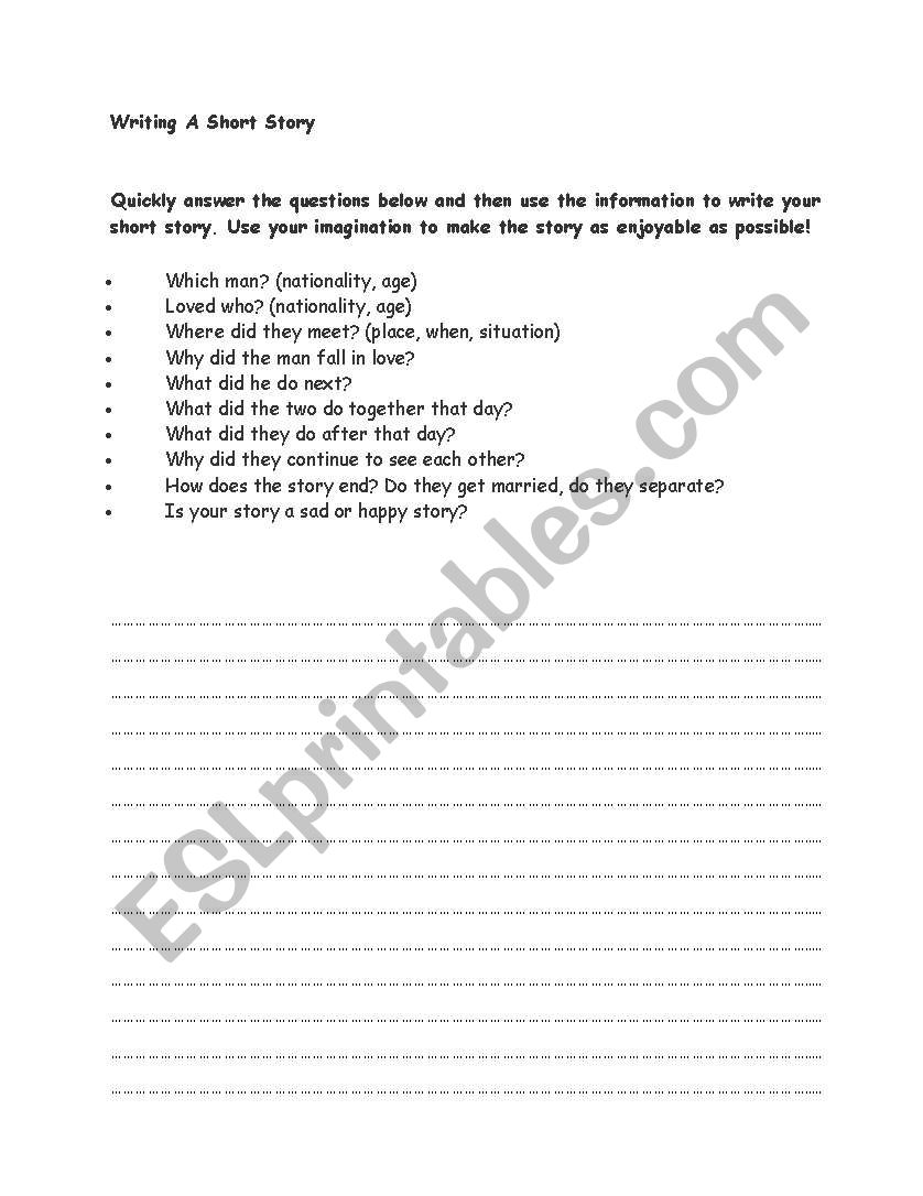 guided writing worksheet