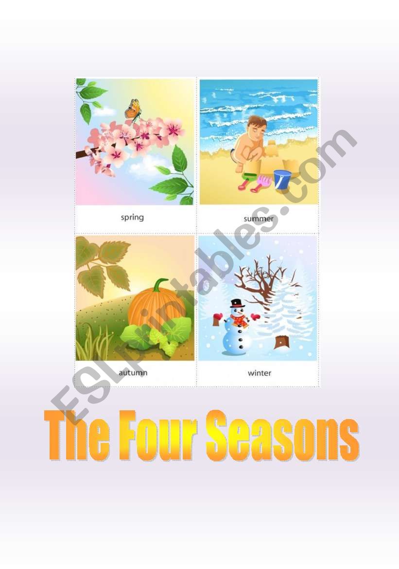 Seasons Flashcards worksheet