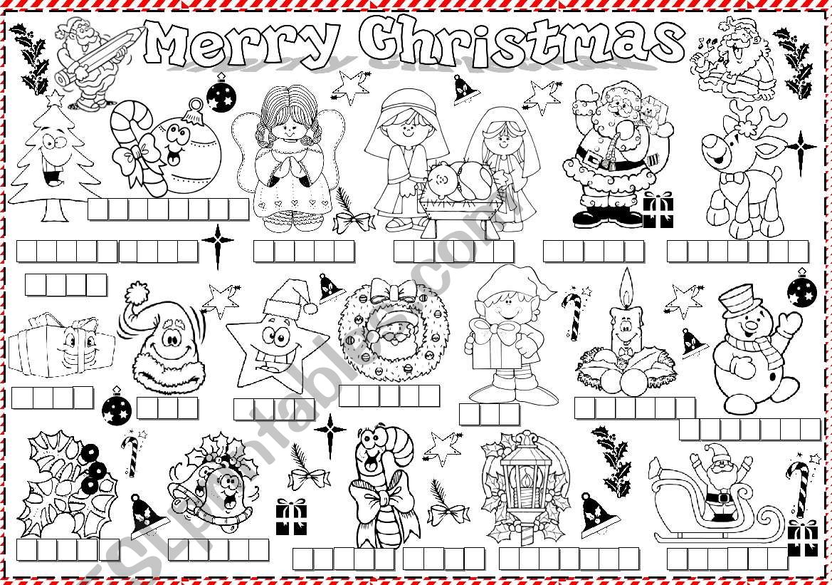 Merry Christmas worksheet