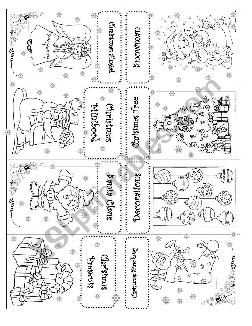 ***CHRISTMAS MINI BOOK*** worksheet