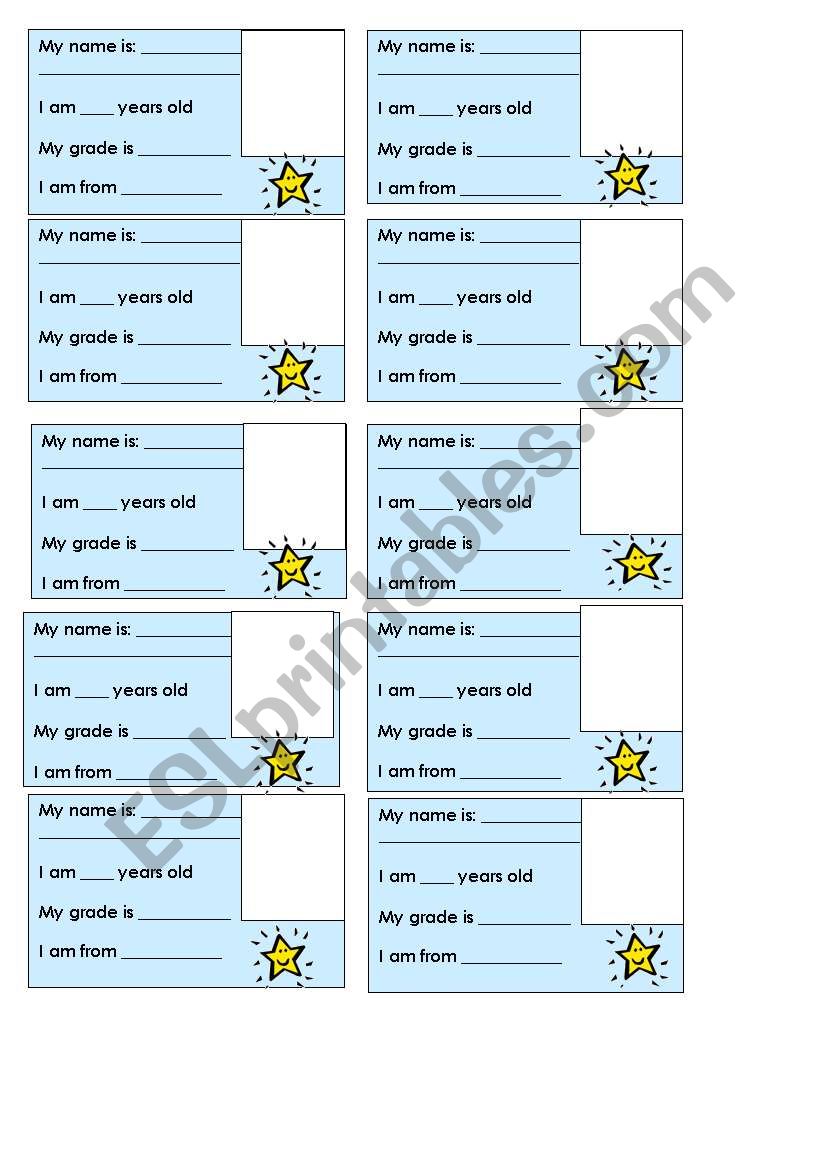 English passport worksheet