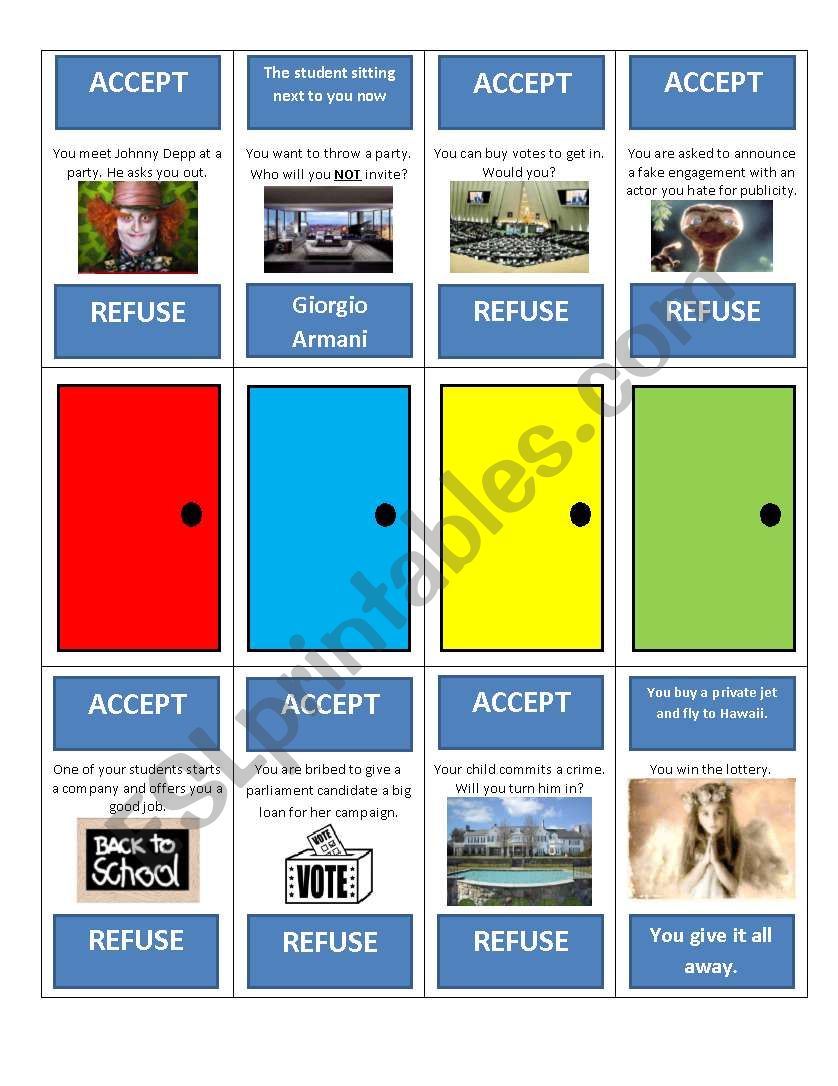 Third Conditional Game worksheet