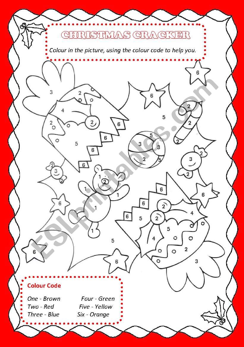 CHRISTMAS CRACKER worksheet