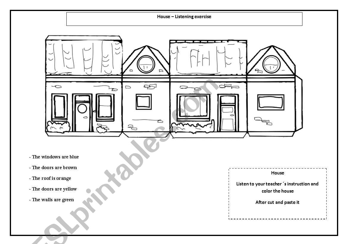 house parts worksheet