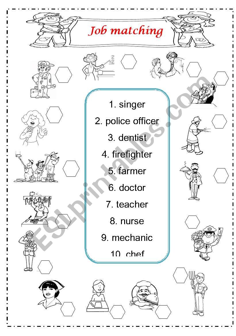 job matching worksheet