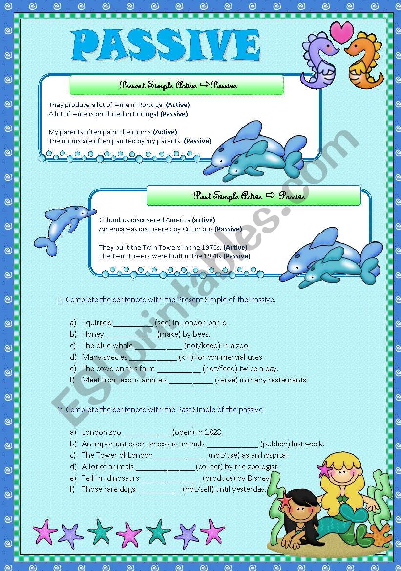 Passive worksheet