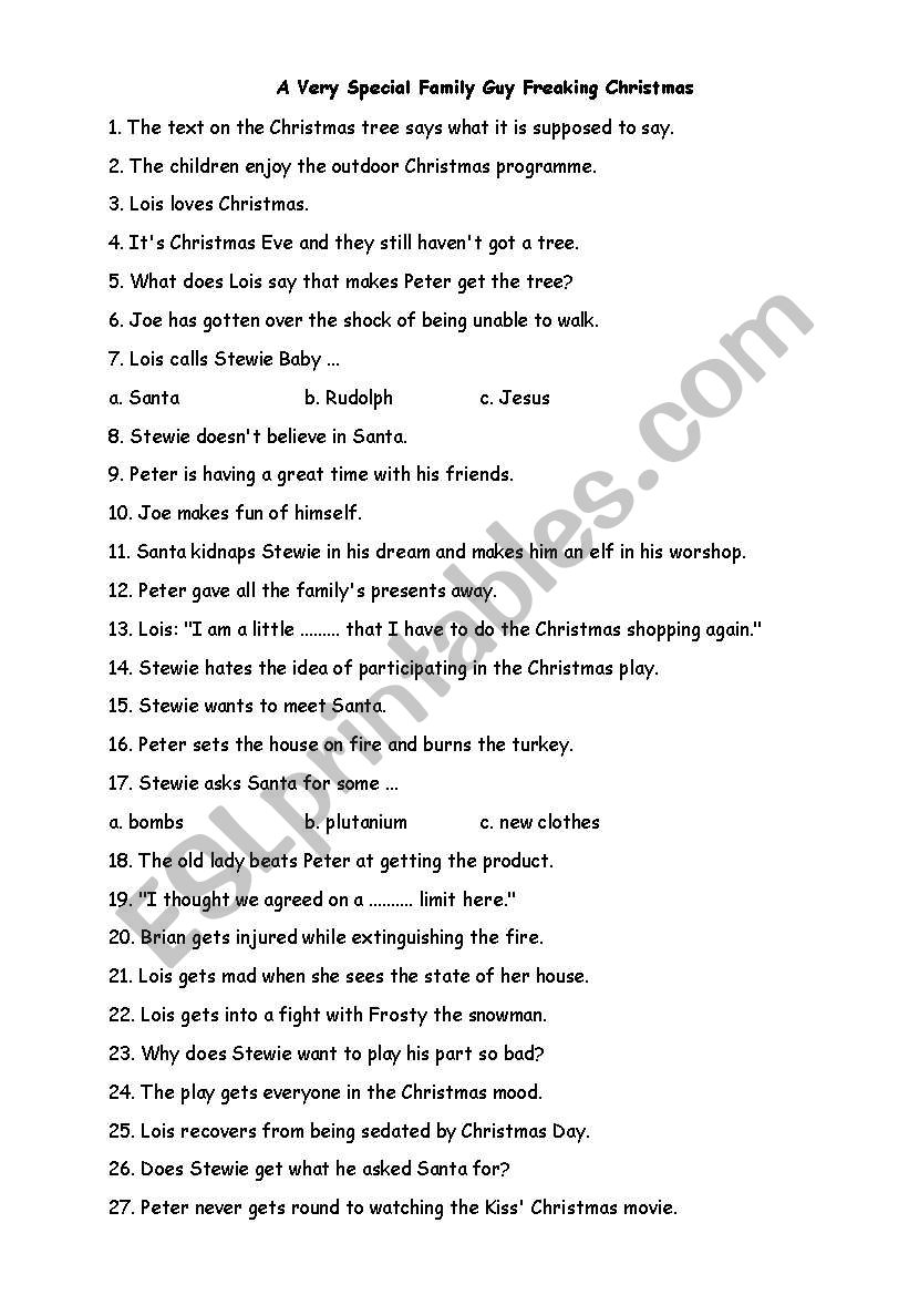 A Very Special Family Guy Freakin Christmas