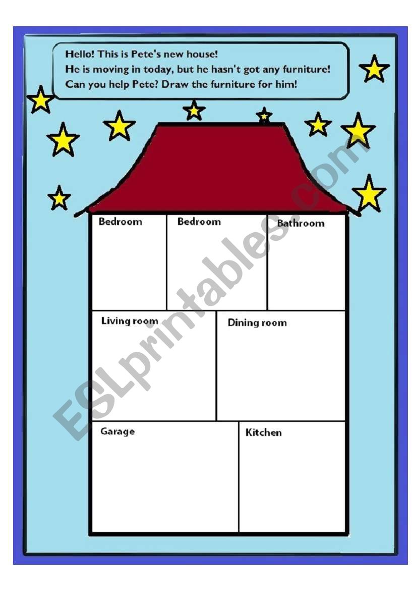 House rooms worksheet