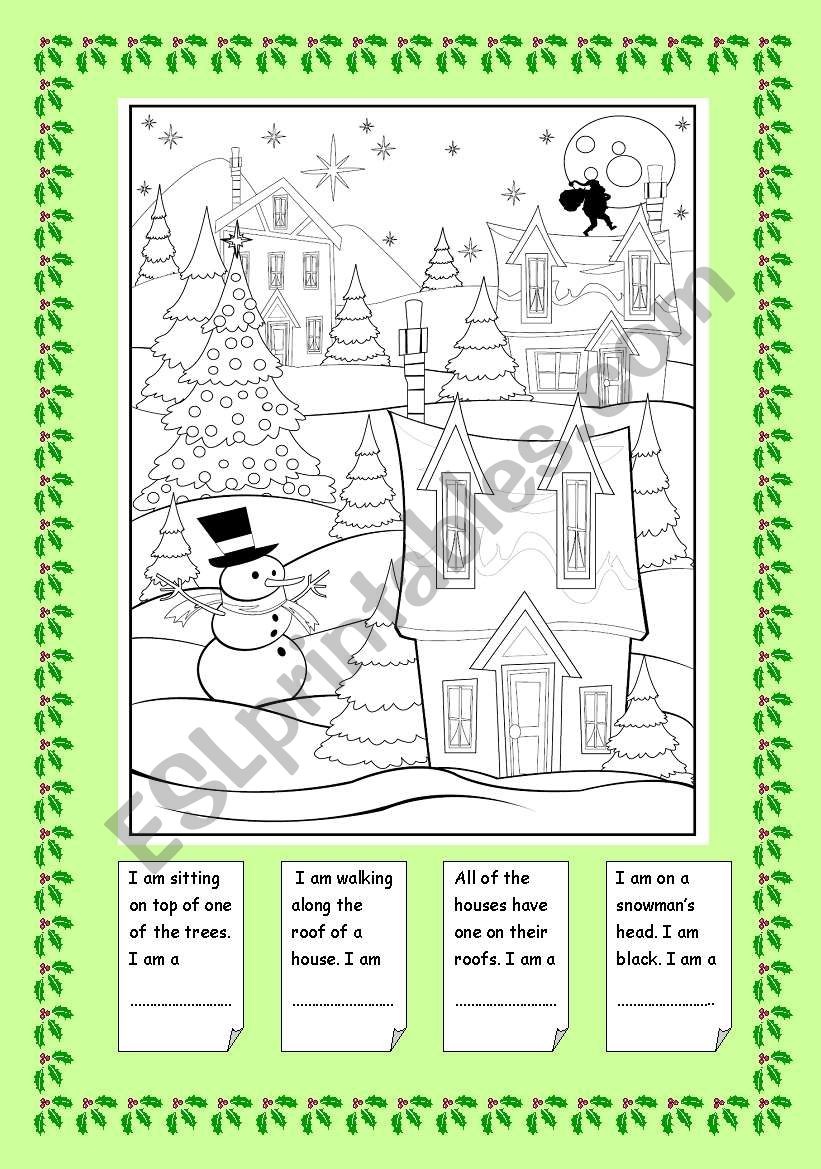 Christmas 2 pages worksheet