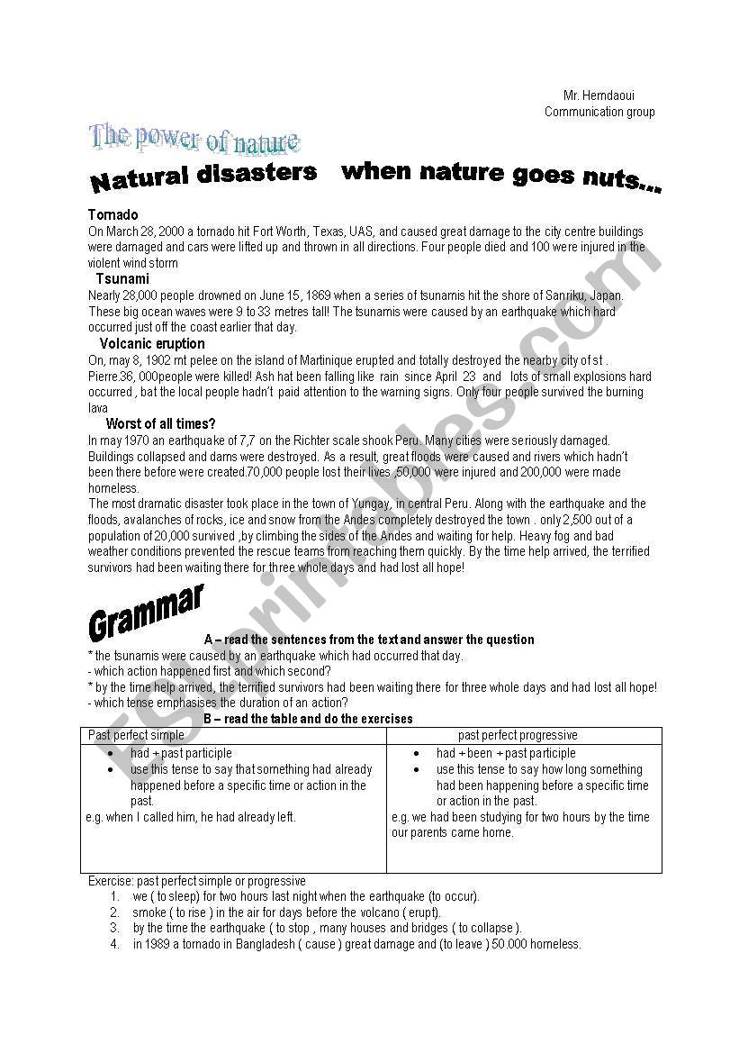when nature goes nuts worksheet